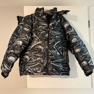 Supreme H.R. Giger Jacquard Down Puffer Jacket